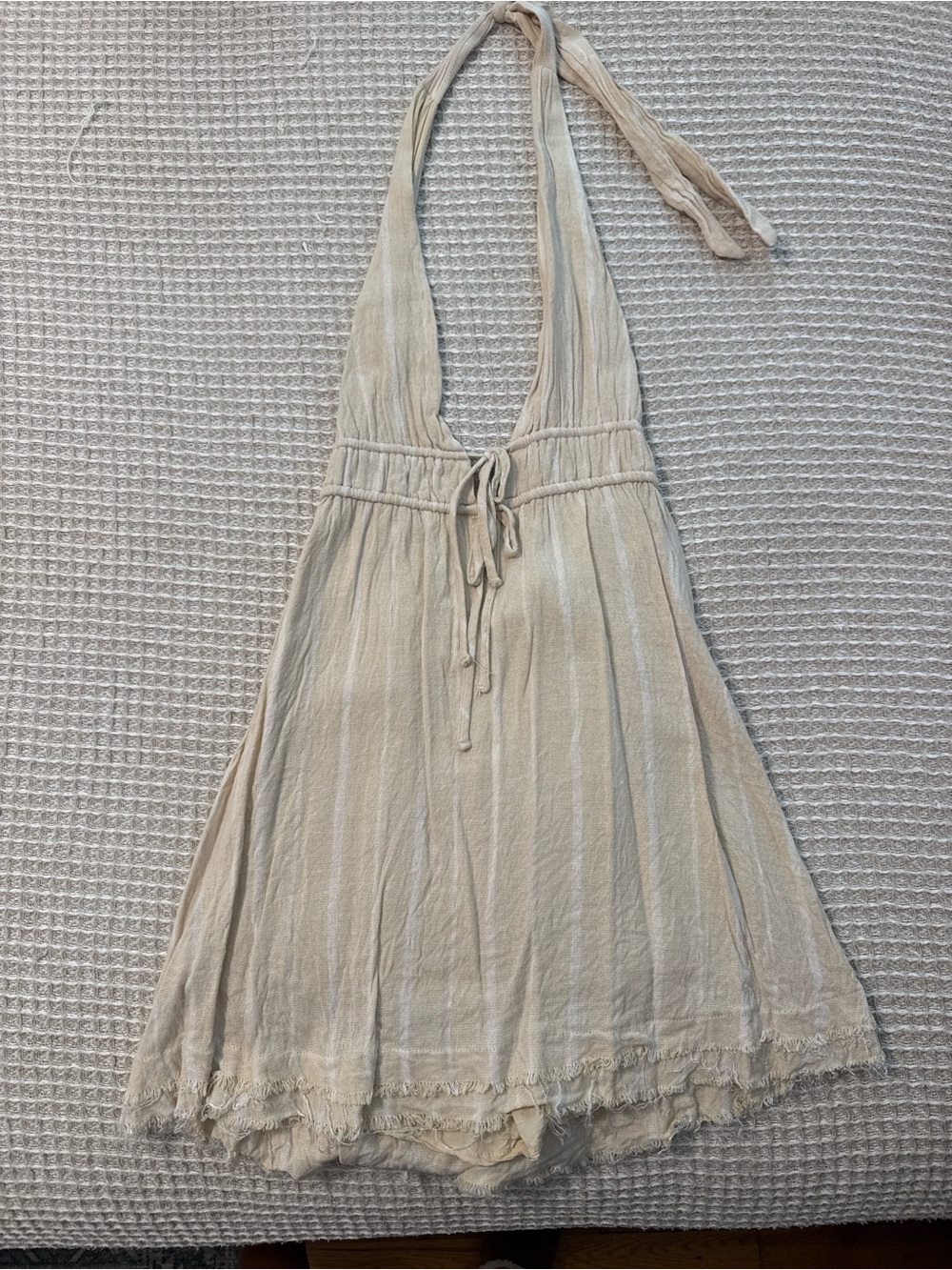 Urban Outfitters Linen Halter Dress